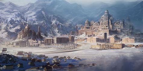 Artstation Ancient City David Edwards Fantasy In 2019 Fantasy