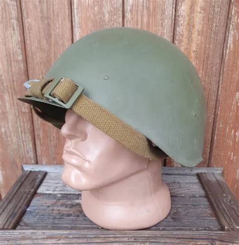 Original Military Helmet Ssh 40 Steel Ww2 Soviet Army Rkka Russian 1948