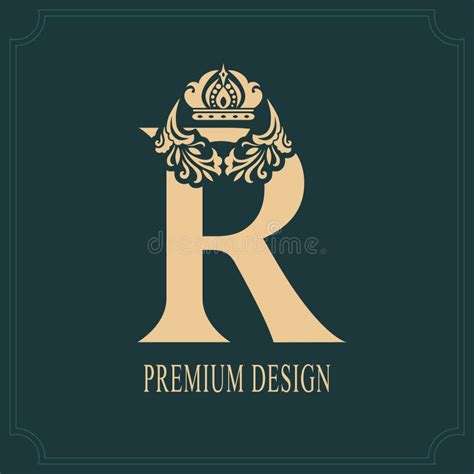 Letter R Logo Crown Stock Illustrations 722 Letter R Logo Crown Stock