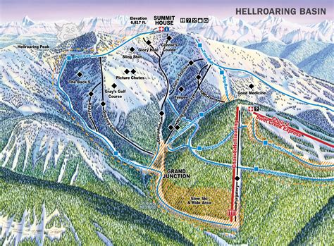 Whitefish Mountain Resort Trail Map Ski Resort Map