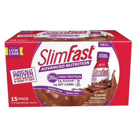Slimfast Advanced Creamy Chocolate High Protein Ready To Drink Meal