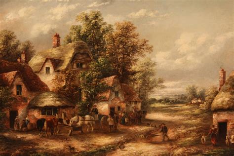 Outside The Old Red Lion Oil Painting By Edward Masters