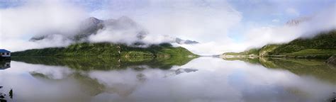 Free Images Cloud Mist Lake Mountain Range Chinese Reflection