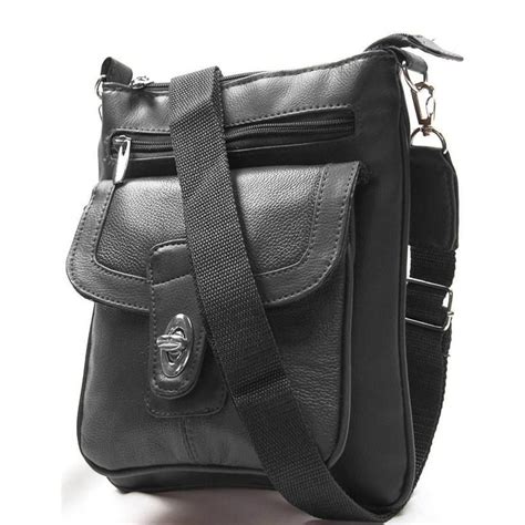 Classic Unisex Shoulder Cross Body Bag Brown Crossbody Bag Leather Crossbody Bags