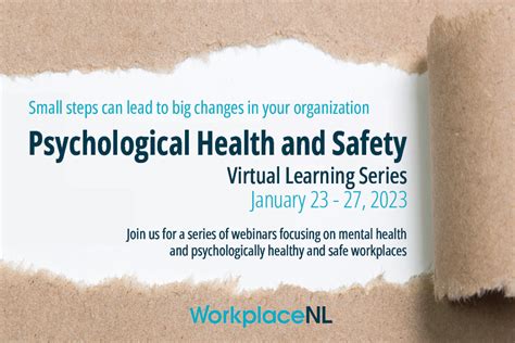 Psychological Health And Safety Virtual Learning Series Workplacenl