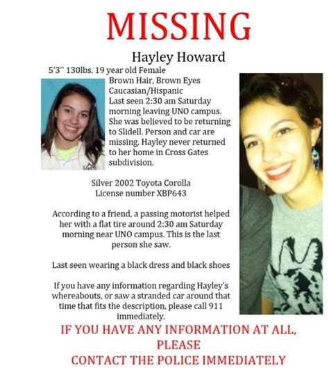Help Find Hayley Please Repin Missing From New Orleans Area Since 31