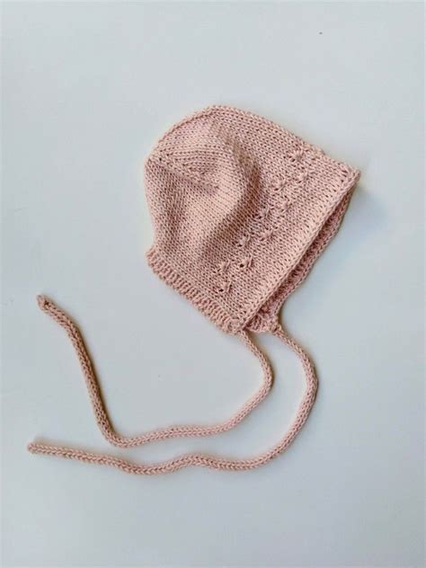 Hand Knit Cashmere Baby Bonnet For 0 3 Months Newborn Baby Hat Baby