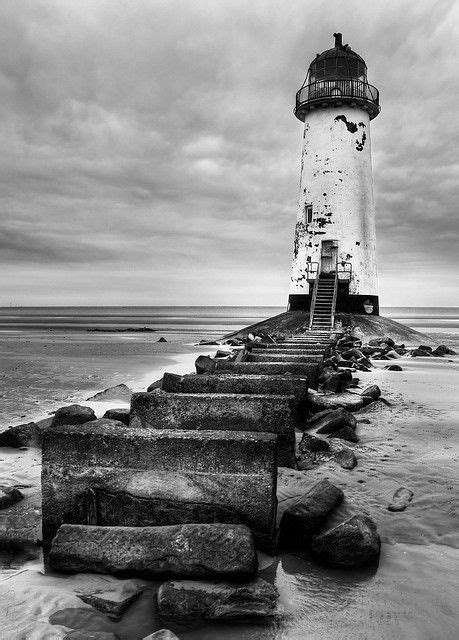 Point Of Ayr Lighthouse Talacre Beach Gower Peninsula South Wales 53