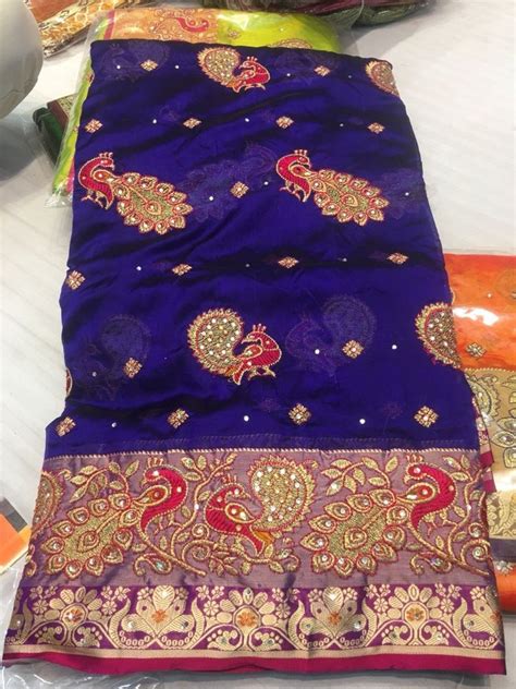Satin And Silk Fancy Saree Length 63 M At Rs 3995piece In Mumbai Id 14774999955