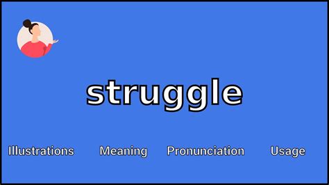 Struggle Meaning And Pronunciation Youtube