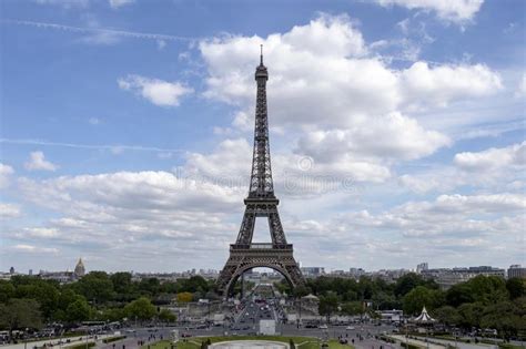 Eiffel Tower One Of The Most Iconic Landmarks Of Paris Located On The