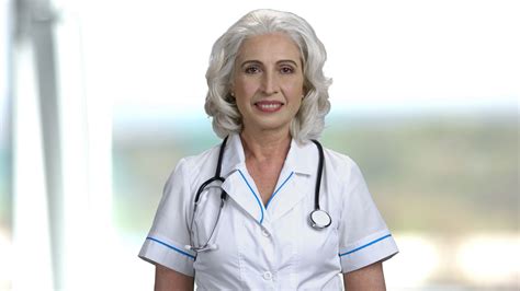 Portrait Of Happy Female Doctor Smiling Woman Doctor With Stethoscope