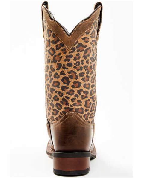 laredo women s leopard print western boot square toe country outfitter