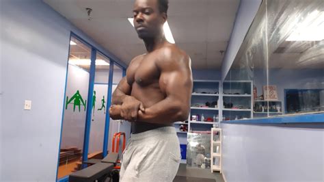 Black Muscle Man Flexing Youtube