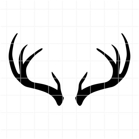 Vector Deer Antlers Black Icons Set Stock Illustration Download Image Now Antler Deer Reindeer