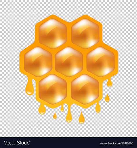 Honeycombs With Transparent Background Royalty Free Vector