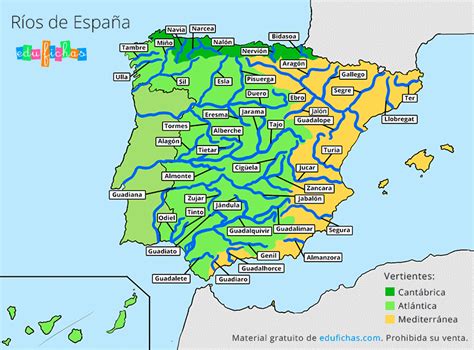 Ríos De España Mapas Para Imprimir Ejercicios Gratis En Pdf 2023