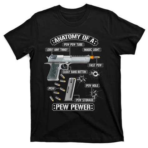 Gun Lovers Funny Amendment Meme Anatomy Of A Pew Pewer T Shirt