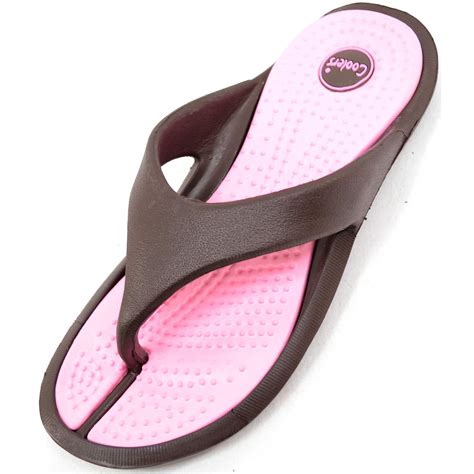Womens Light Weight Rubber Summer Flip Flops Sandals Absolute Footwear