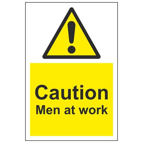 Caution Men At Work Signs