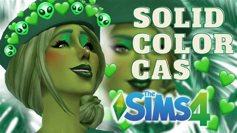 Solid Color Cas Challenge Sims 4 👽💚 Green Cc List Youtube
