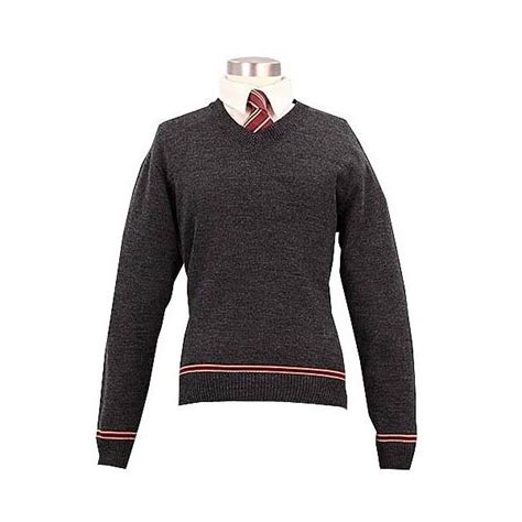 Harry Potter School Gryffindor Sweater With Tie Liked On Polyvore