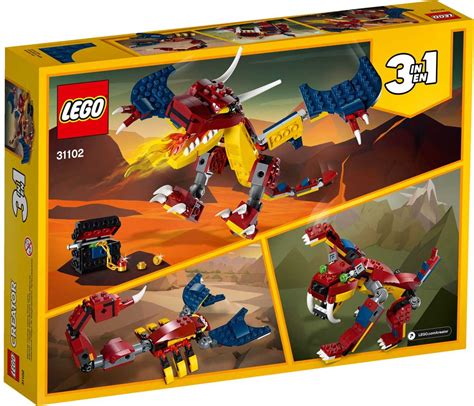 Free delivery for many products! LEGO 31102 - LEGO CREATOR - Fire Dragon - Fire Dragon ...