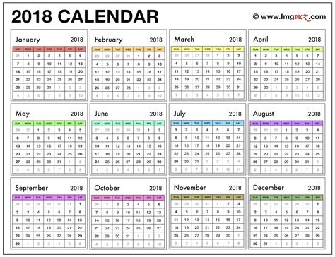 2018 Calendar Printable Uk With Bank Holidays Flash Design Qualads