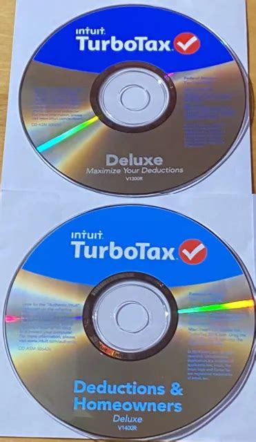 Turbotax Deluxe Federal Returns E File No State Pc Mac Tax