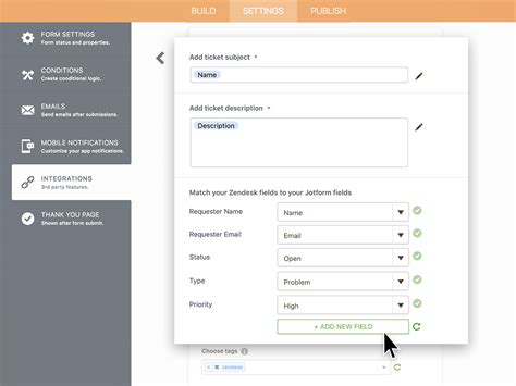 Jotform App Integration With Zendesk Support