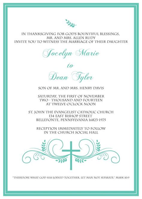 Invitation Suite Wedding Blessing And Christian Weddings On Pinterest