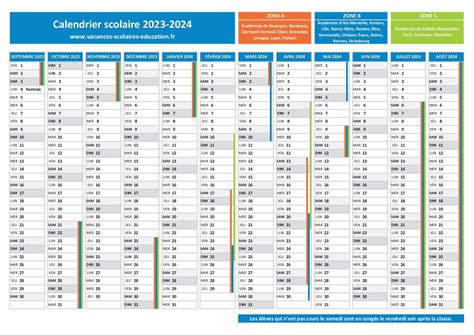 Dates Des Vacances Dété 2024 Calendrier Scolaire 2023 2024 Zones