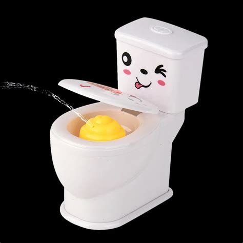 HIINST Creative Joke Mini Funny Prank Squirt Spray Water Toilet Closestool Joke Gag Toy Desktop