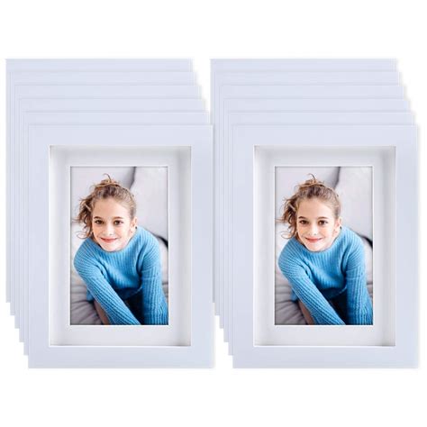 Krii White Picture Frames 5x7 12 Pack Made Of Natural Solid Wood
