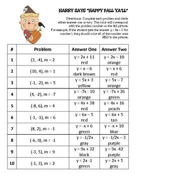 Finding Slope Coloring Page Answers Pdf - SkylerilHardy