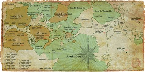 Naruto World Map Extended English Version By Xpierrex On Deviantart