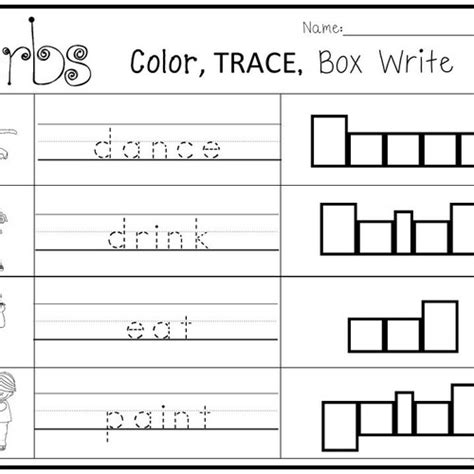 14 Printable Homophones Color Trace Box Write Worksheets Etsy Australia