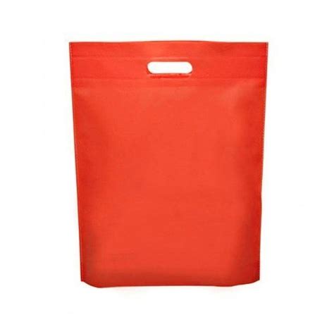 Printed Red Plain Non Woven D Cut Bags At Rs 1 9 Piece In Indore Id 21858799997