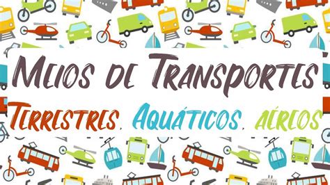 Cartaz Meios De Transporte Educação Infantil Materilea