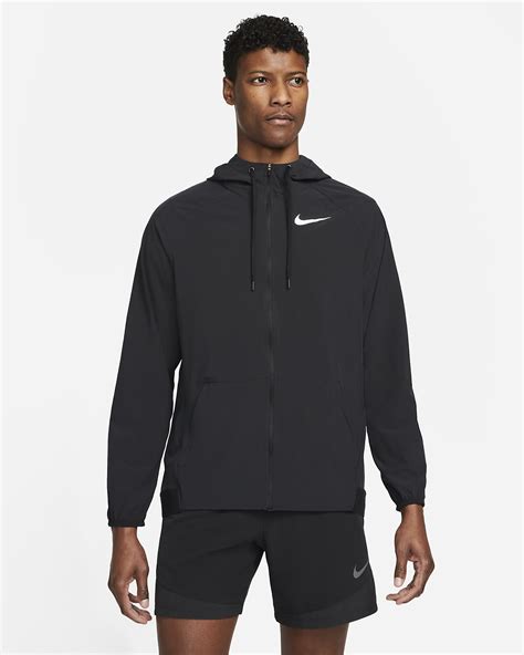 Nike Pro Dri Fit Flex Vent Max Mens Full Zip Hooded Training Jacket