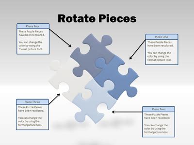 Learn to create a 3d puzzle pieces diagram in powerpoint with this tutorial. PowerPoint Template - Puzzle Piece Tool Kit PresenterMedia ...