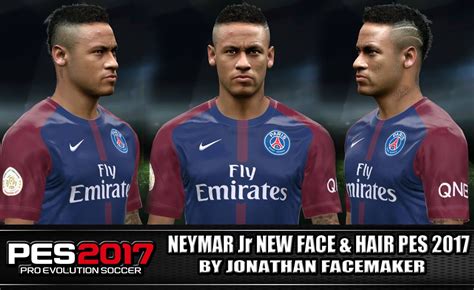 Neymar face pes17 by facemaker huseyn pes patch. pes-modif: Neymar Jr new face & hair PES 2017 by Jonathan ...