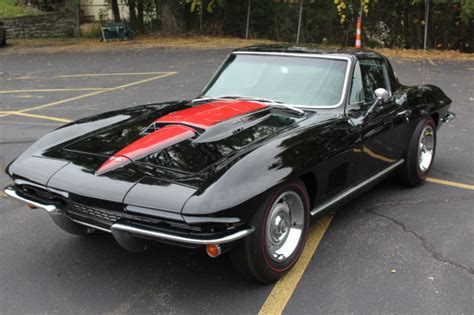 1967 Corvette Sting Ray Coupe Blackblack L71 427435 Hp Tri Power V8 4