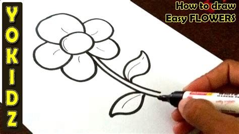 Java applet draw and fill shape with color play | download. How to draw easy FLOWER - YouTube