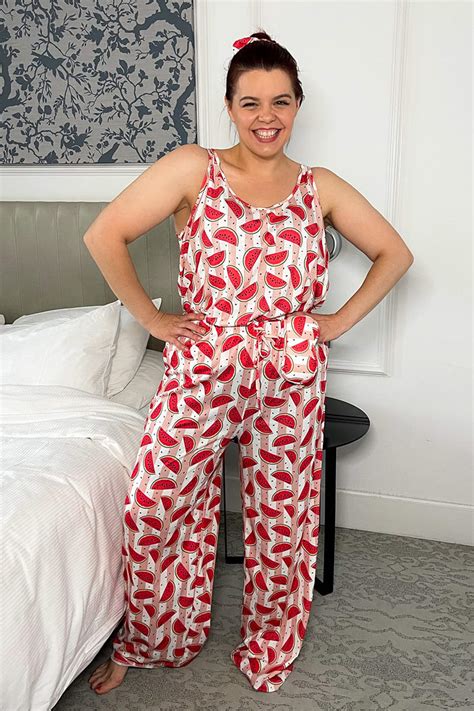 Ladbaby Mum Pink Watermelon Print Pyjama Gift Set In The Style Australia