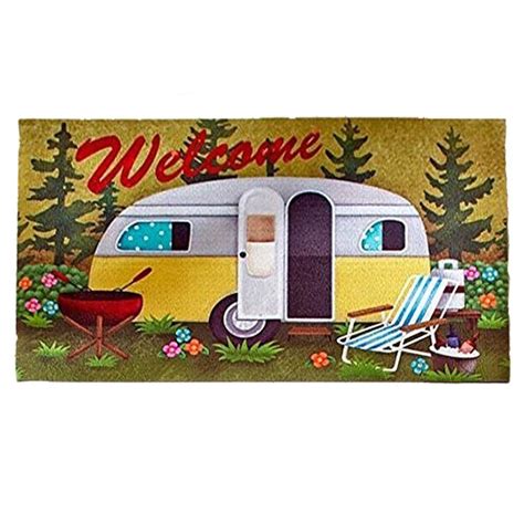 Personalized welcome mats for campers. Robot Check | Retro campers, Retro rv, Welcome mats