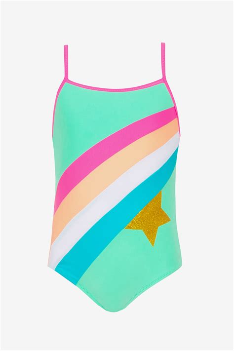 Sunuva Rainbow Star Girls Swimsuit Mini Ruby