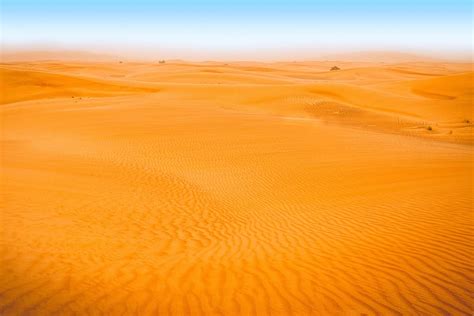 Desert Landscape Blue Sky Dunes Background Sand Land Scenics
