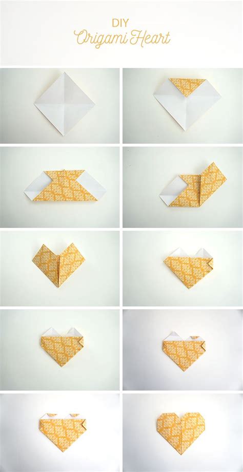 Creojam Make An Easy Origami Heart Diy Tutorial Paper Crafts