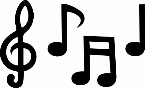 Silhouette Of Music Notes At Getdrawings Free Download